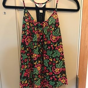 Arizona jeans summer flower tank top size m